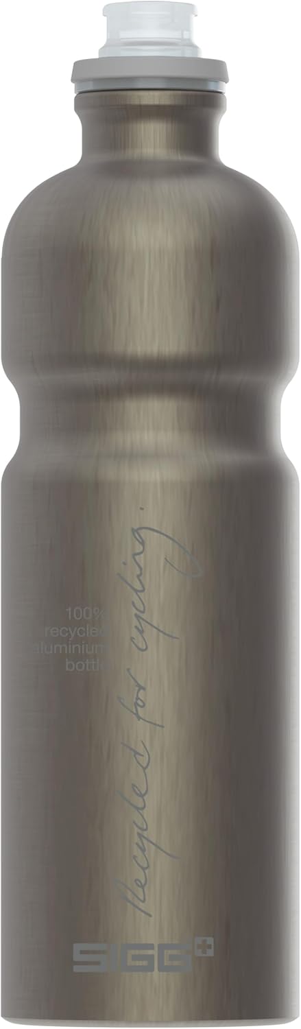Sigg - Aluminium Bike Water Bottle - Move MyPlanet Smoked Pearl - Climate Neutral Certified - Lightweight - BPA Free - Smoked Pearl - 0.75 L
