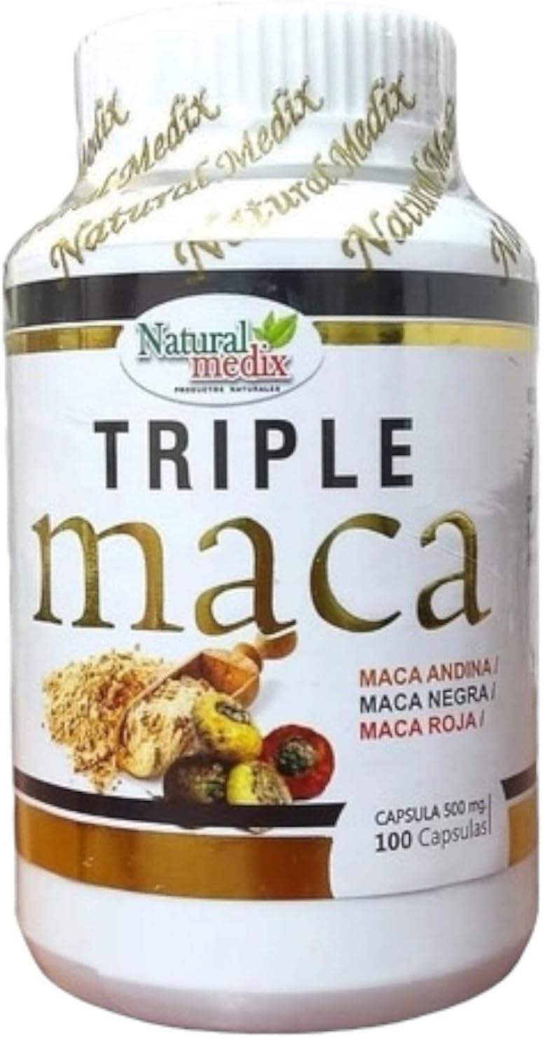 Premium Triple Maca Black, Red, and Yellow Maca– Vitality & Endurance Support – 100% Natural Supplement