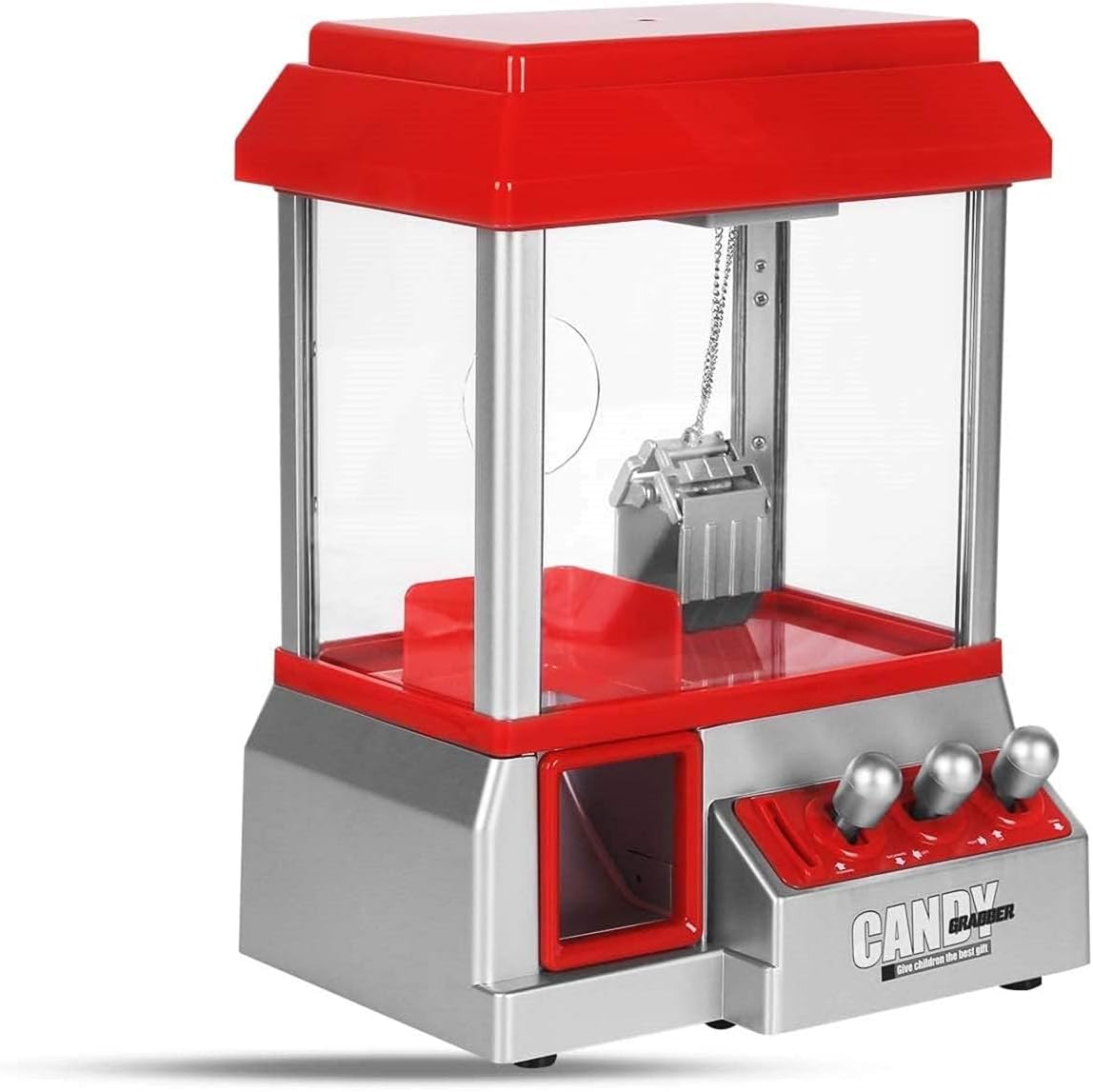 Mini Claw Machine – Candy and Toy Vending Machine for Kids, Arcade Candy Grabber with Coins, Electric Claw Machine for Home & Parties