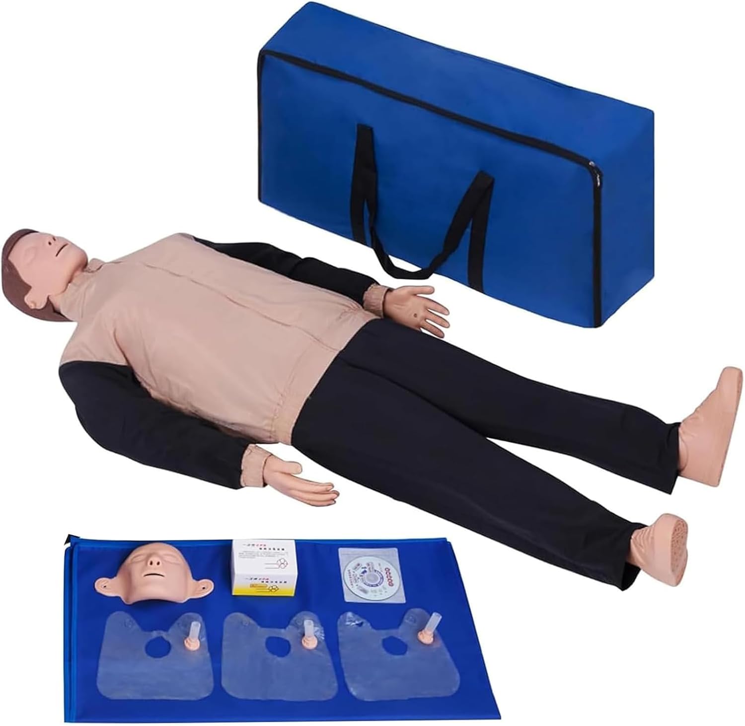 CPR Training Manikin - Life Size Full Body Adult CPR Training Mannequin, CPR Training Dummy for First Aid Education and Medical Teaching