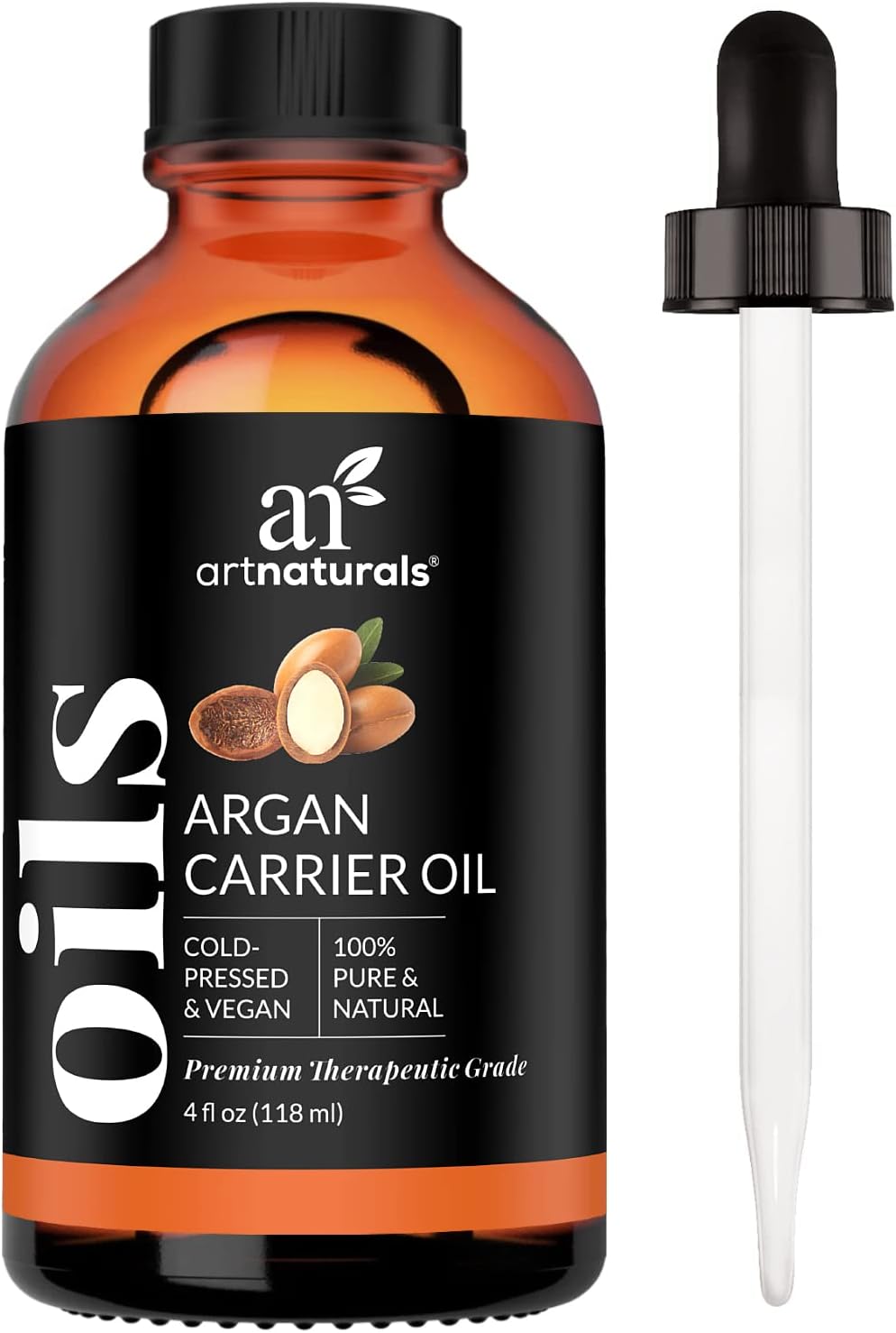 ArtNaturals USDA Organic Morrocan Argan Oil - 4 Fl Oz - for Hair, Face & Skin - 100% Pure Grade A Triple Extra Virgin Cold Pressed From The kernels of the Argan Tree - The Anti Aging, Anti Wrinkle
