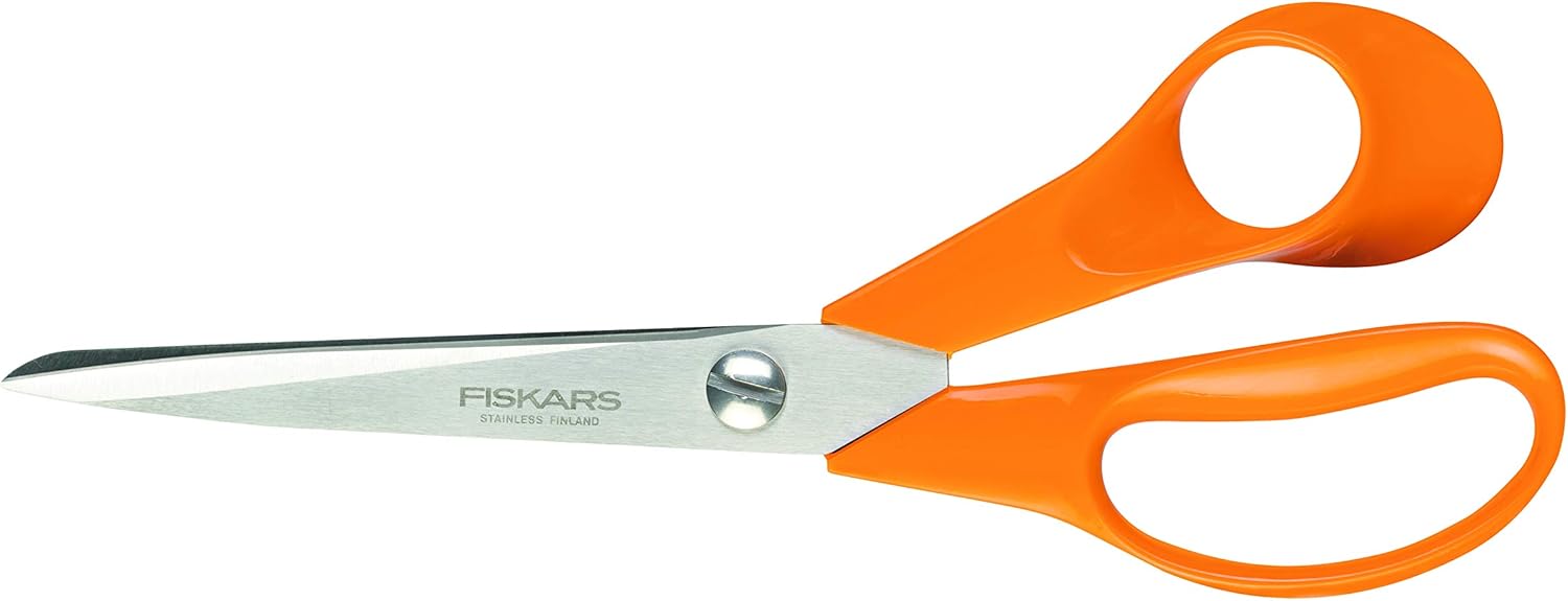 Fiskars Universal Scissors For Right Handed Users, Total Length: 21 cm, Steel/Synthetic Material, Classic, 1000815