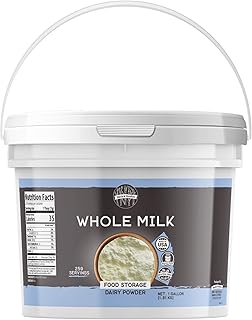 Birch & Meadow 1 Gallon of Whole Milk Powder, Light Sweet Taste