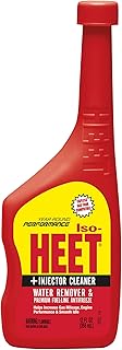 Heet Iso-HEET Water Remover And Premium Fuel Line Antifreeze + Injector Cleaner Helps Increase Gas Mileage Improves Engine Performance Year Round Performance, 12 fl. oz. (28202) , Red