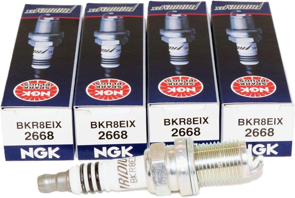 NGK 2668 Iridium IX Spark plug BKR8EIX (4 Pack)