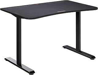 RESPAWN 1048 Gaming Desk - 48in Computer Desk With Mouse Pad, PC Workstation With Cable Management, Home Office Gaming Table - Black