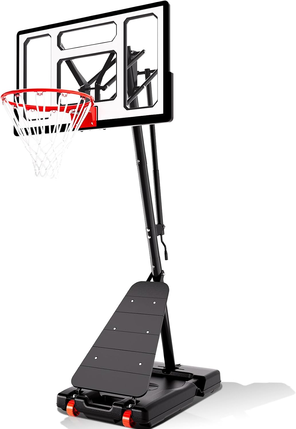 Basketball Hoop 40/44/48 Inch Impact Backboard 5.3-10FT Height Adjustable