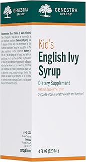 Genestra Brands Kids English Ivy Syrup | Herbal Combination for Upper Respiratory Health in Kids | 4 fl. oz. | Natural Raspberry Flavor