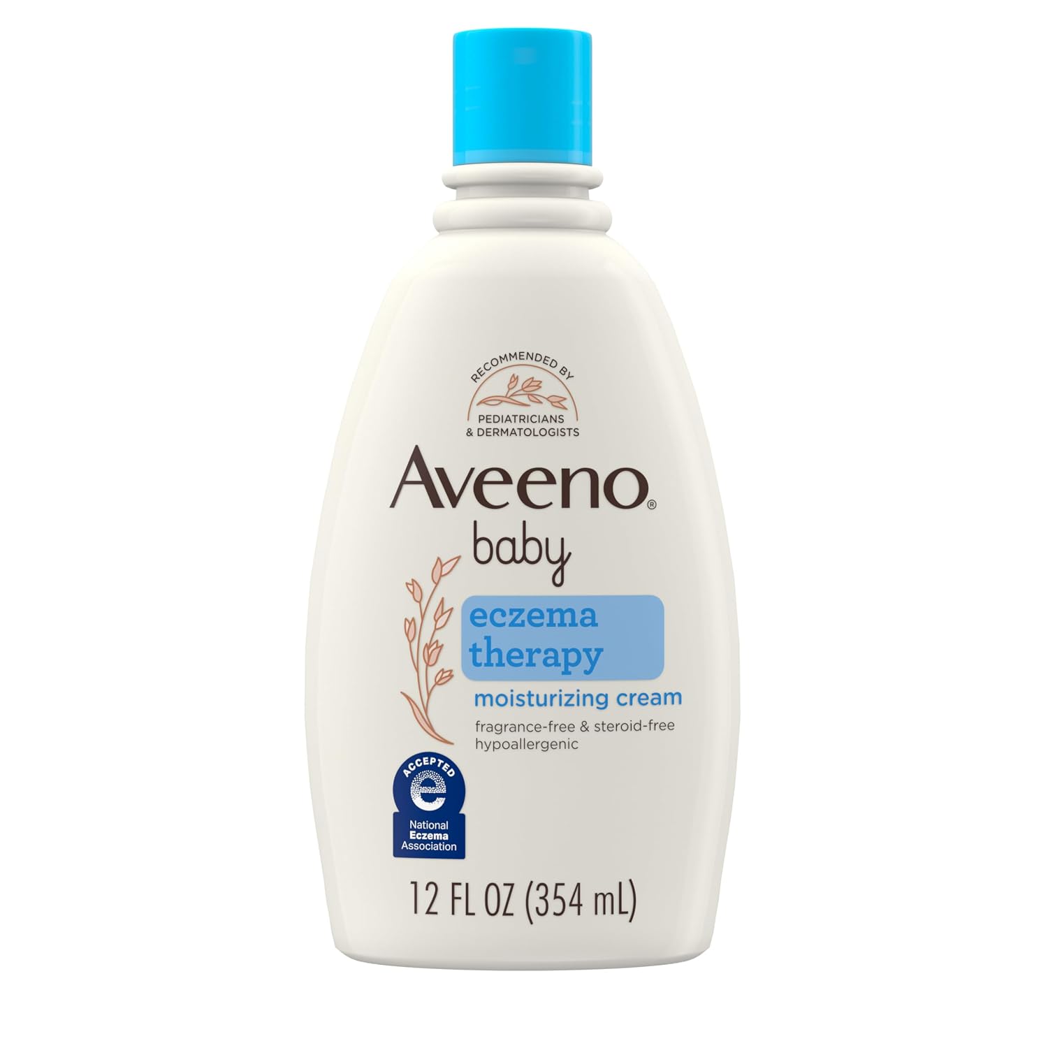 Aveeno Baby Eczema Therapy Moisturizing Cream with Oatmeal, 12 fl. oz