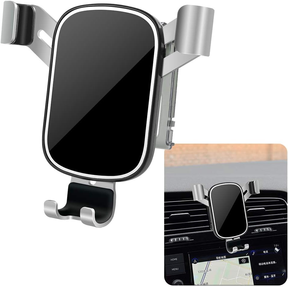 LUNQIN Car Phone Holder for Volkswagen Golf GTI 2015-2021 & VW Golf R 2015-2021 MK7 MK7.5 Hatchback Auto Interior Accessories Best Cell Phones Mount Cellphone Mobile Cradle Charging Navigation Bracket