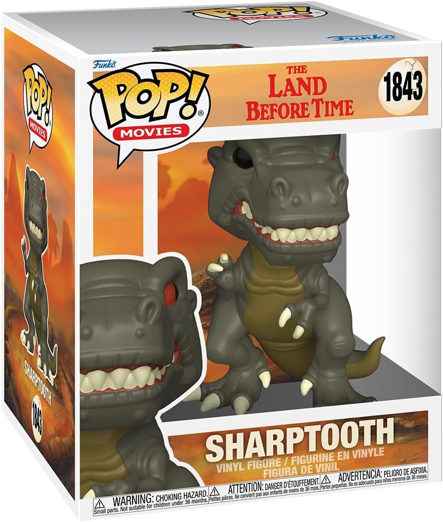 Funko Pop! Super: the Land Before Time: Sharptooth - Collectable Vinyl Figure - Gift Idea - Official Merchandise - Toys for Kids & Adults - Cartoon Fans - Model Figure for Collectors and Display