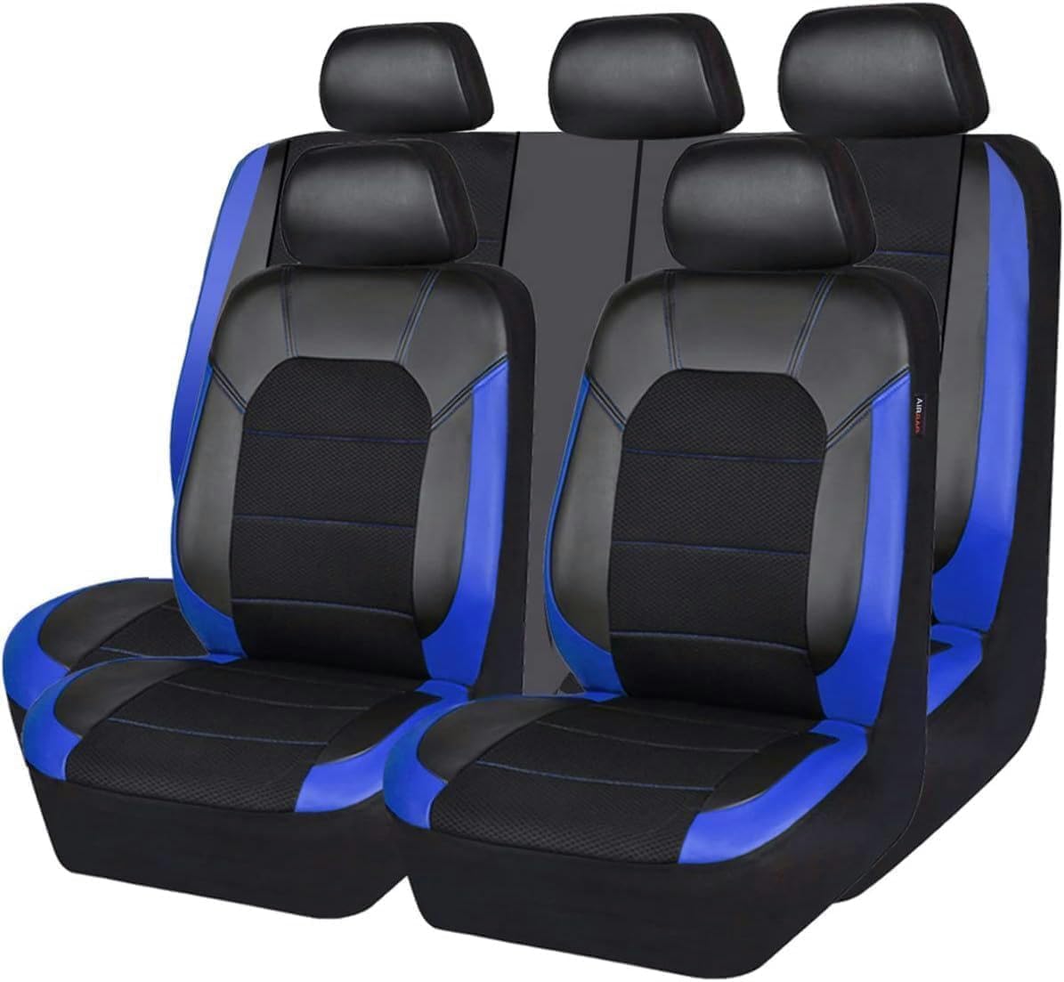 Cruetmo Car Seat Covers Universal Fit for Toyota CHR C-HR 2018-2021 Durable Leather Full Set Covers