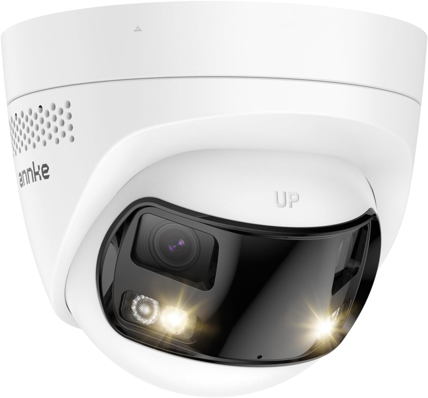 ANNKE FCD800 PoE Security Camera Outdoor with Dual Lens 180° Filed of View, 8MP IP Surveillance Camera Support Color Night Vision, Person/Vehicle Detection, Two-Way Talk, Built-in SD Card Slot