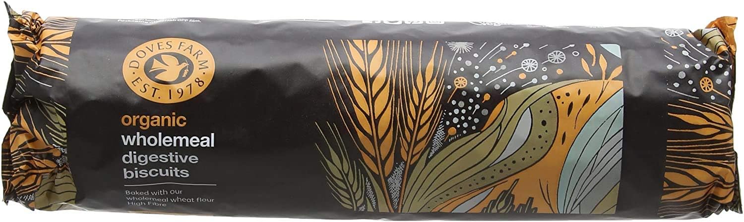 Doves Farm Organic Wholewheat Digestive Biscuits 400g (Case of 12)
