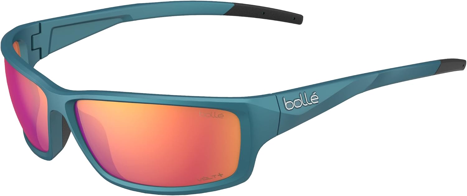 Bollé - CERBER, Creator Teal Metallic, Volt+ Ruby Polarized, Medium-Large, Sunglasses, Unisex, Adult