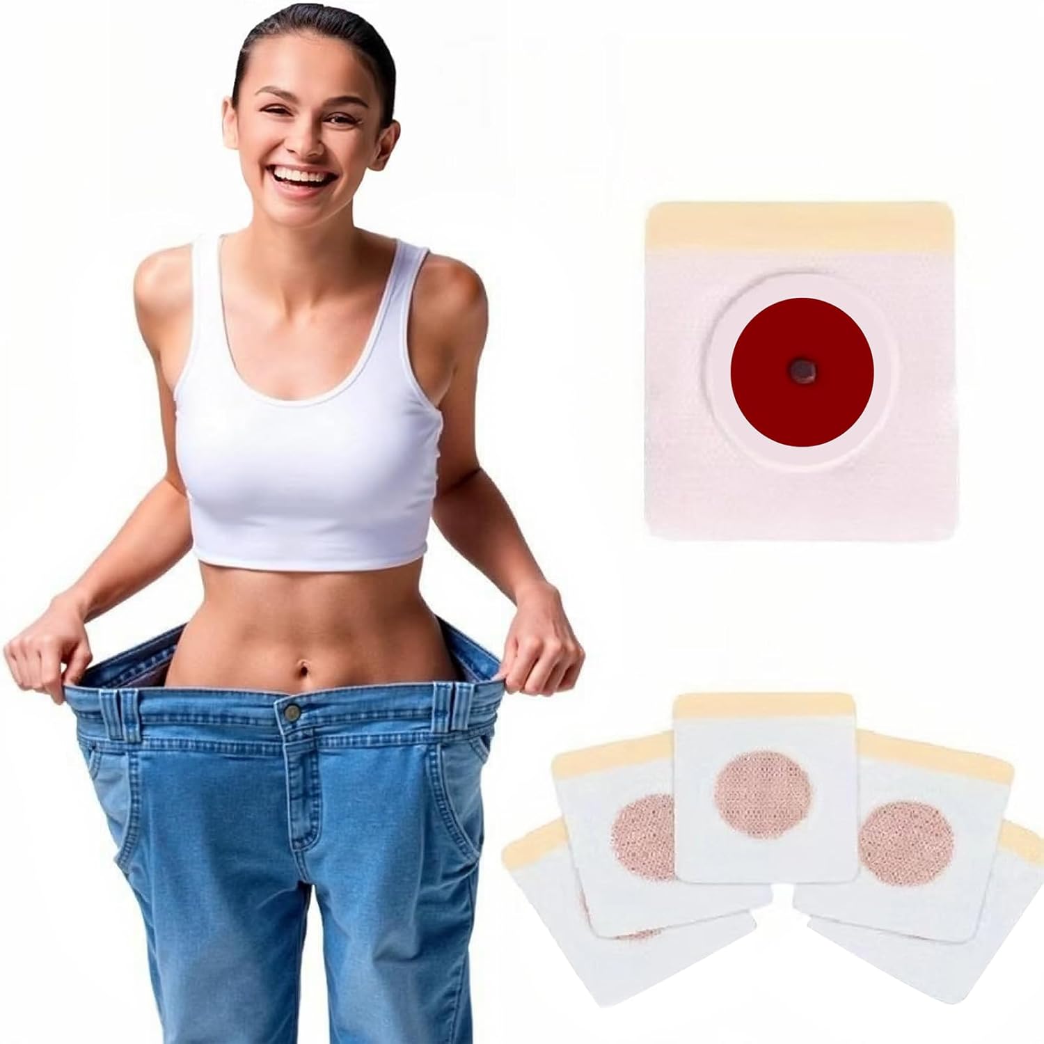 Slimming Patches for Belly Fat – 60PCS Natural Weight Loss Stickers | Plant-Based Fat Burner for Abdomen & Waist | Toning, Detox & Anti-Cellulite Solution