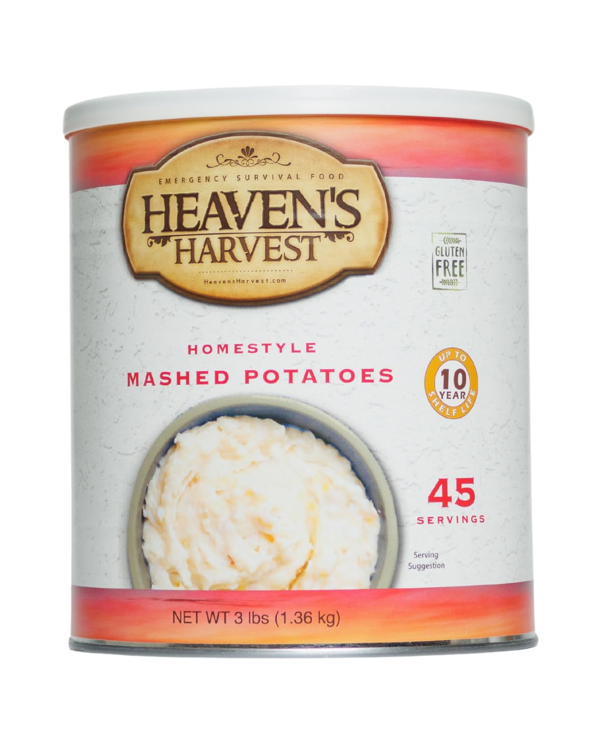 Heaven's Harvest Freeze-Dried Emergency Survival #10 Can (Mashed Potato)