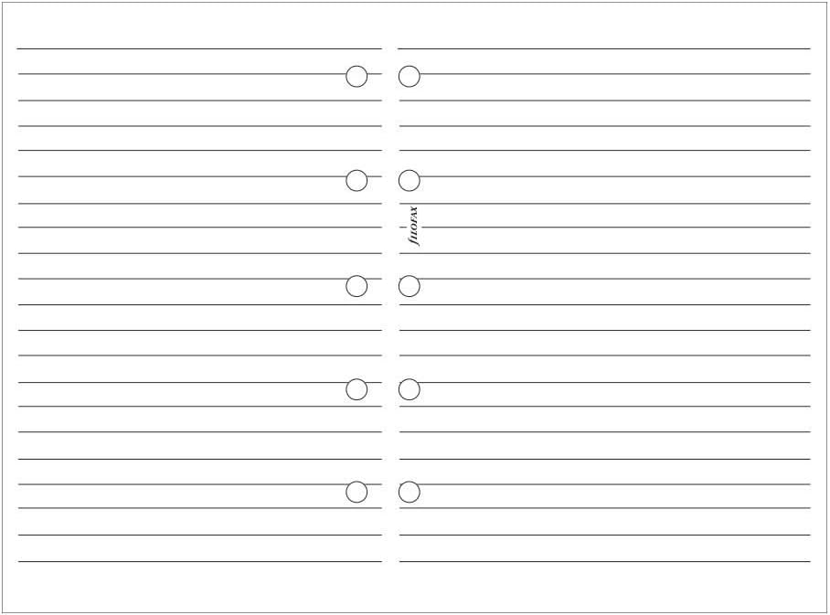 Filofax Mini Ruled White (B513008)