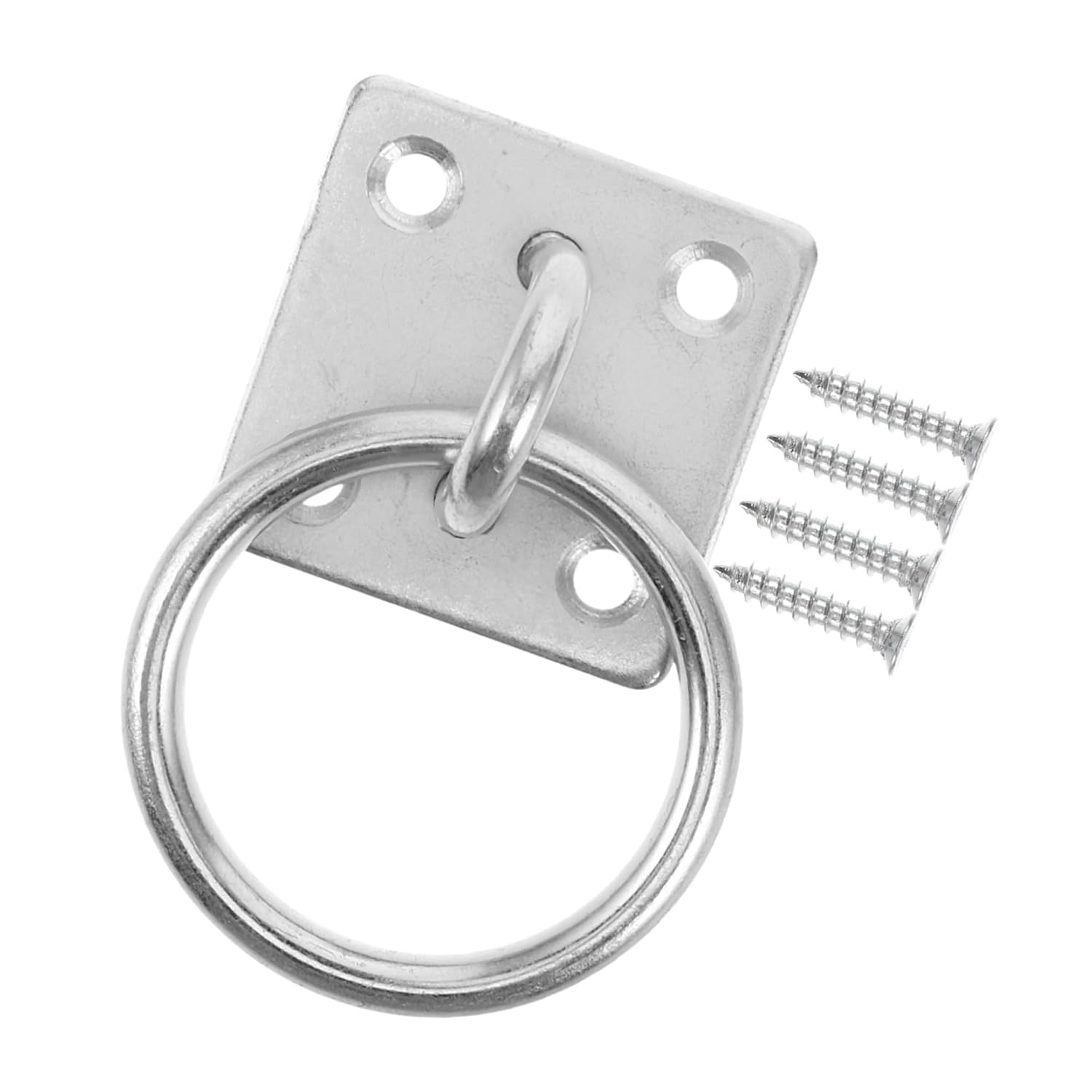 ERINGOGO Heavy Duty Horse Tie Ring with Screws for Adjustable Cross Tie Ring for Secure Horse Hitching Easy Setup Stall Down Equestrian Block Replacement