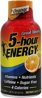 5 Hour Energy Drink Shot, Orange, 6 Count(Pack of 1)