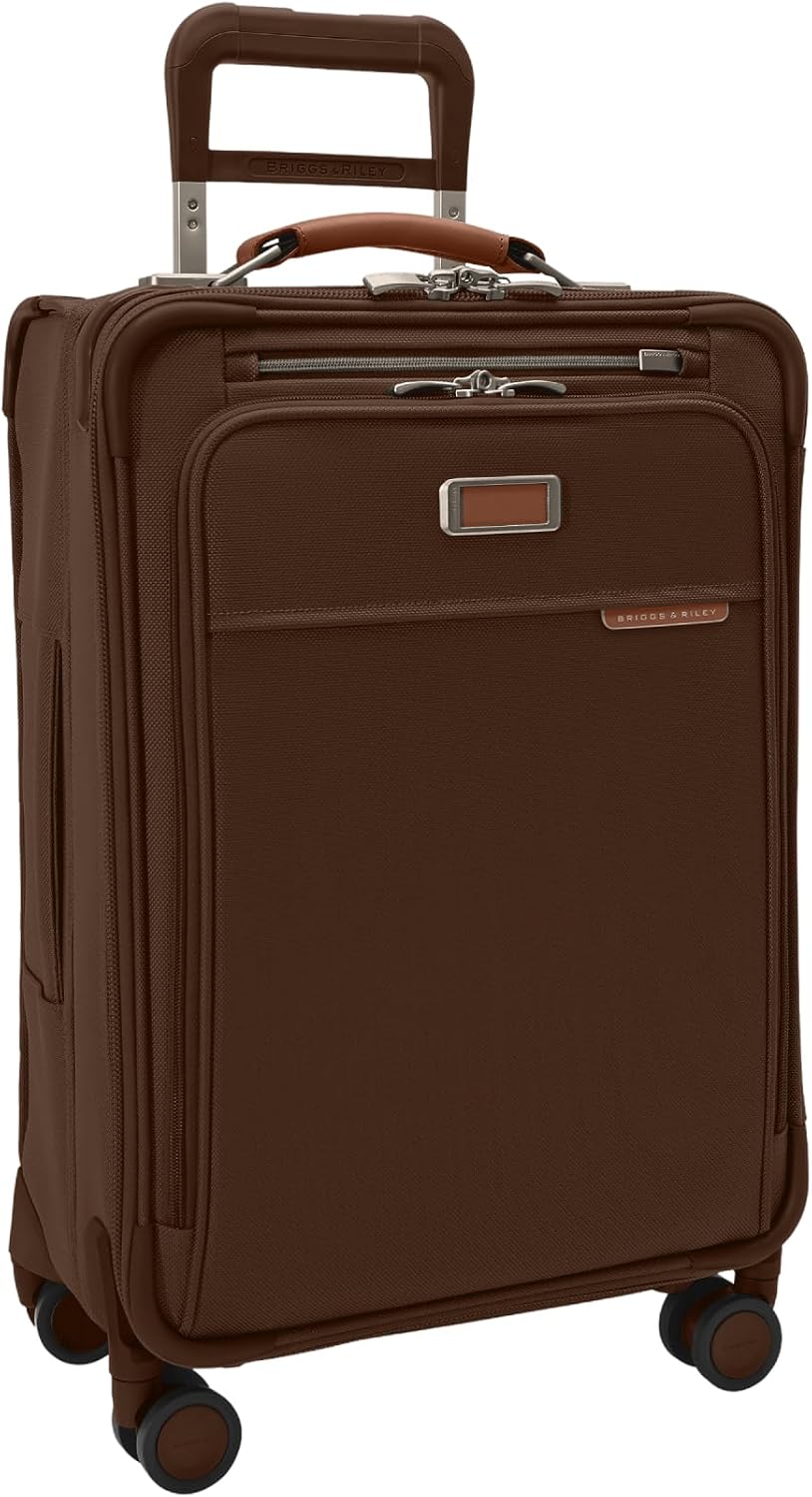 Briggs & Riley Baseline Essential 22 Inch Softside Carry-On, Chocolate