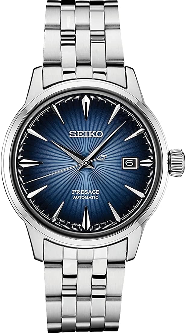 Seiko Automatic Watch for Men - Presage Collection - with Date Calendar - 50M Water Resistant