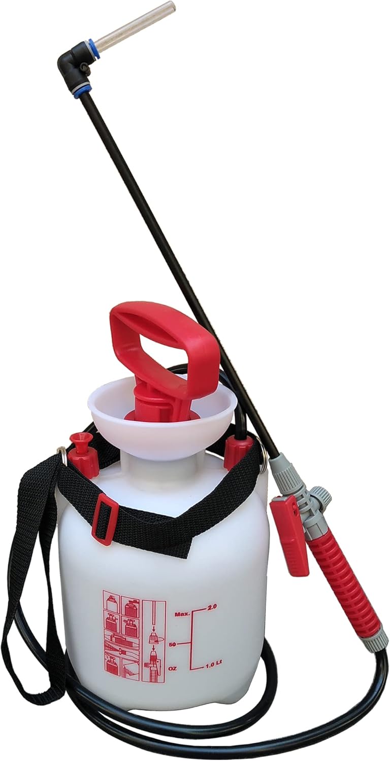 Watering Can Device for Watering Hanging Plant Basket Hard to Reach High Plant Watering Bottle Sprayer for Indoor or Garden 2L(0.5Gal)