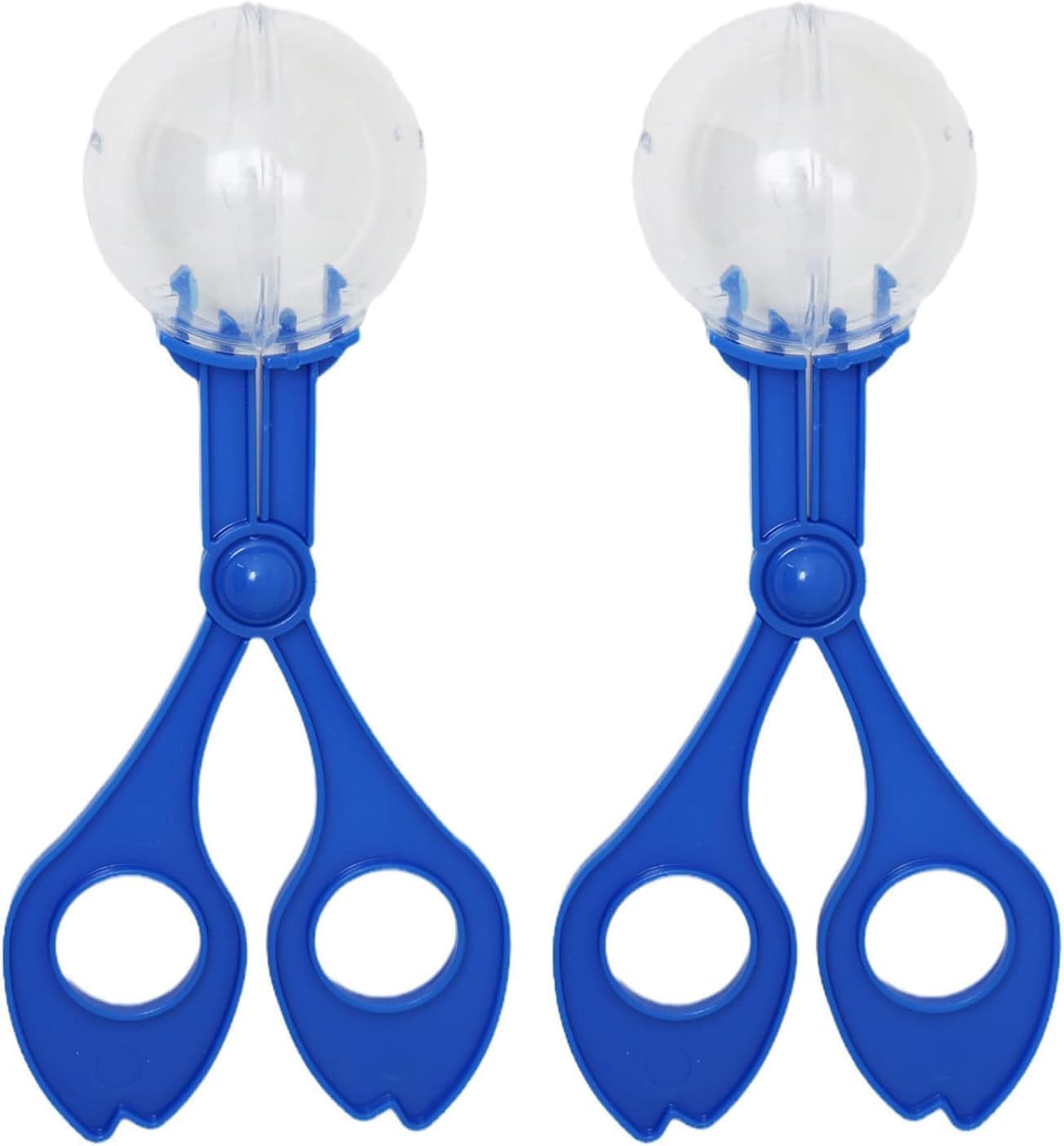 2Pcs Blue Fine Motor Skill Tool, Hand-Eye Coordination Plastic Scissor Clamp Small Butterfly Clip, Scoopers for Teen Nature Exploration Observation for Sports and Outdoor Play Tools