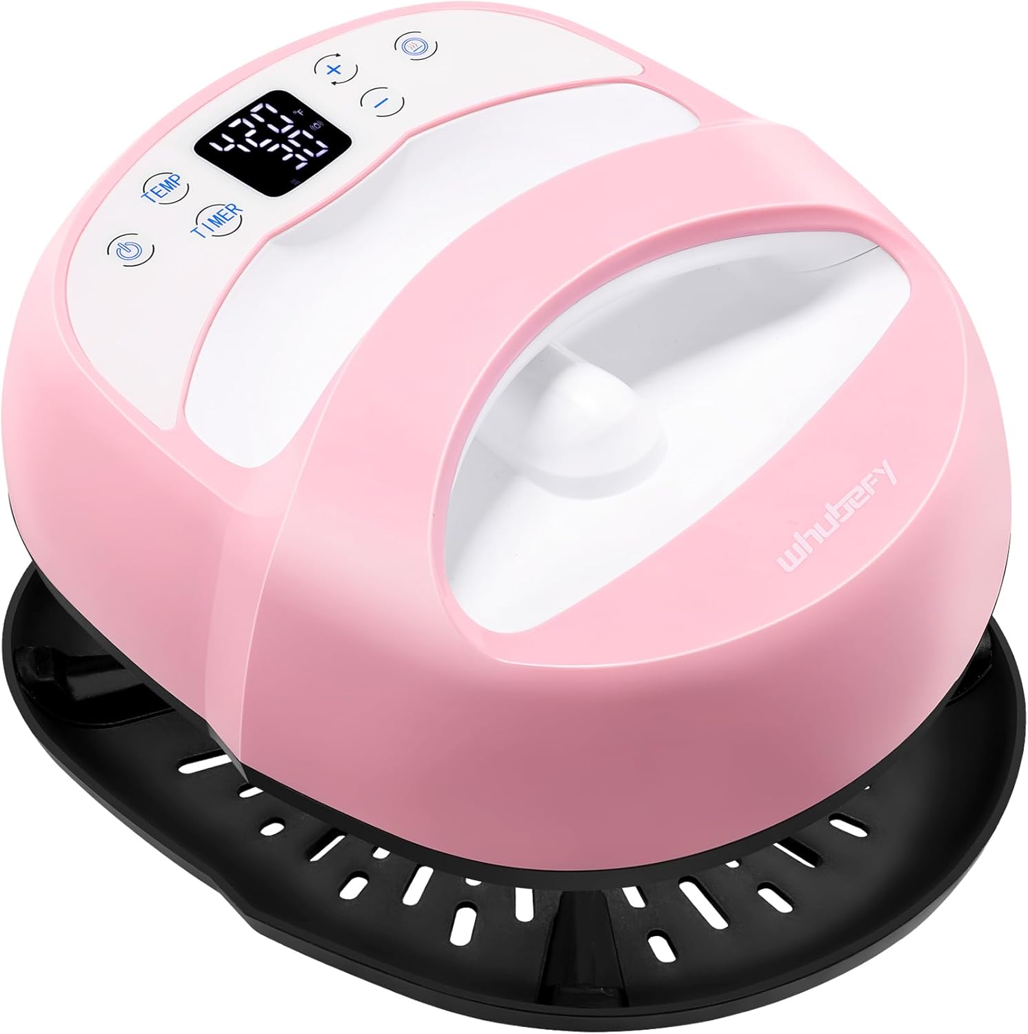 Whubefy Heat Press Machine for T Shirts 12x10 Portable Easy Iron Press with Insulated Safety Base & Auto-Off, 550W Dual-Tube Fast Heating & Precise Temperature Control for Wind Spinner, Bags, Pillows