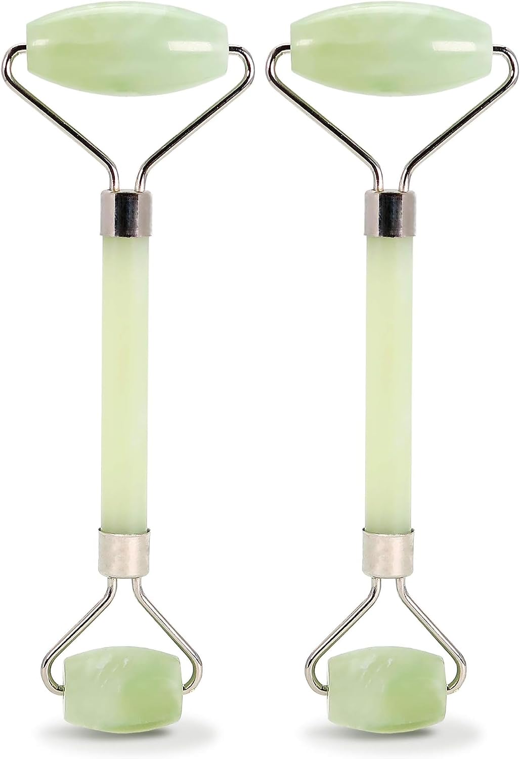 Plum Beauty Jade Roller, Face Roller, Gua Sha Facial Tools for Women 2 Pack