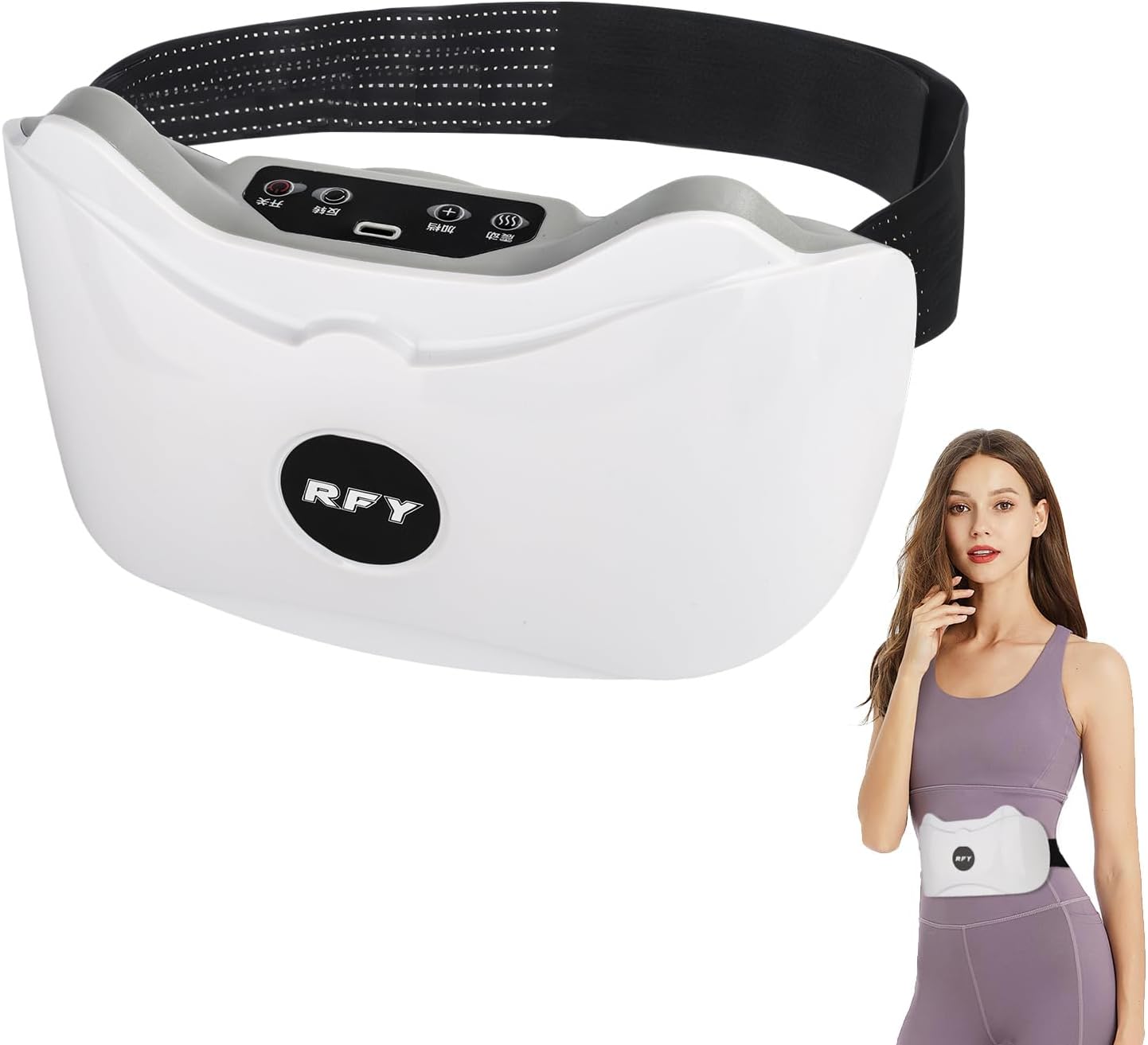 Abdominal Massager Electric Muscle Stimulator - Massage Machine, Body Sculpt Anti Cellulite, Slimming Belt, Weight Loss Equipment for Home, Vibration Plate, Belly Belt Fat Burner