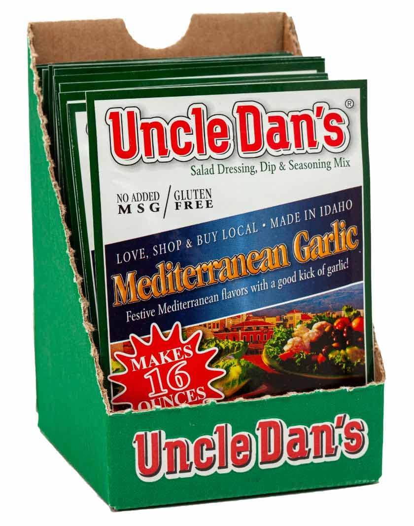 Uncle Dan's Mediterranean Garlic | Singles Case – 12 Count (Pack of 1)
