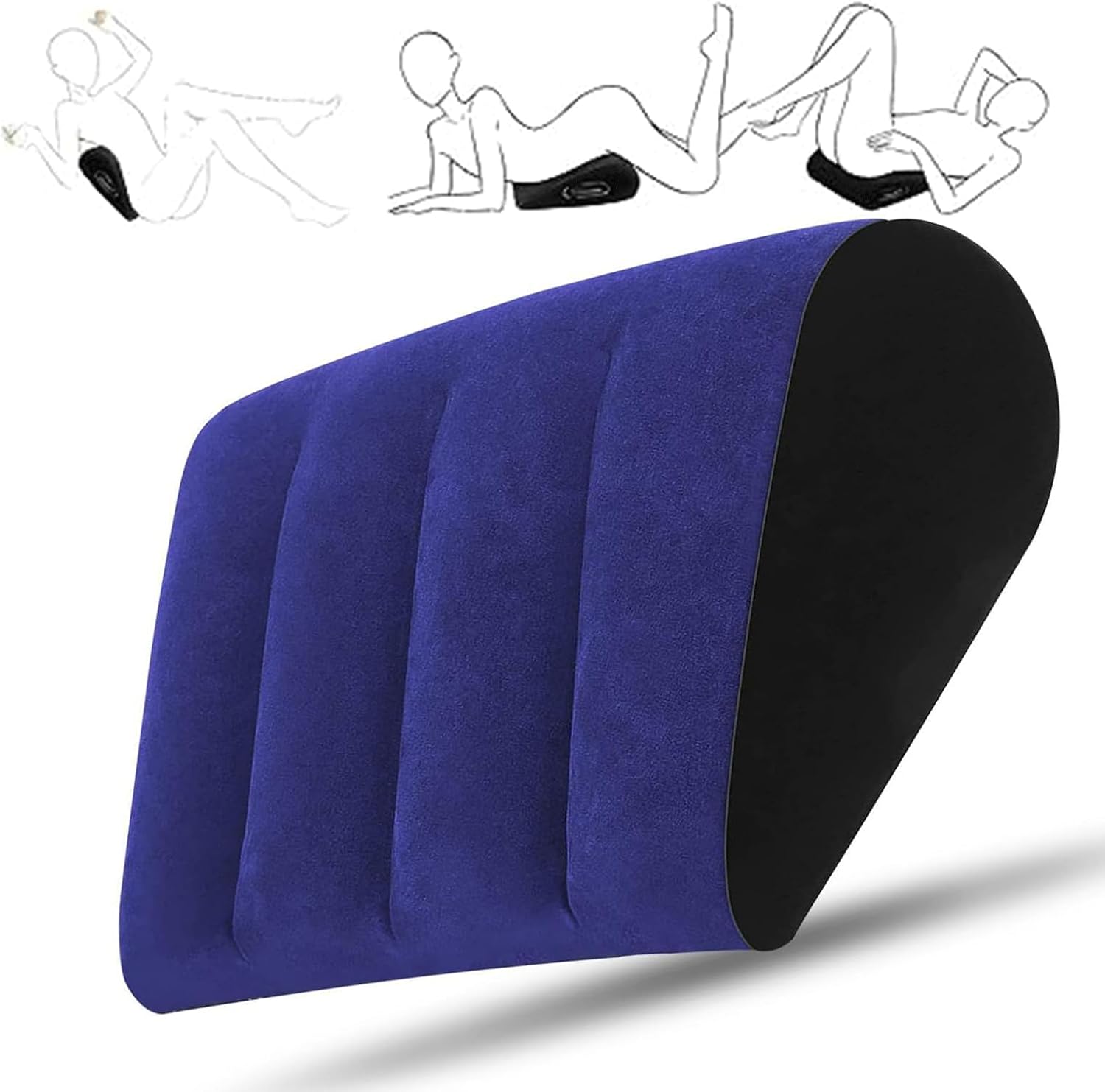 Toys Pillow,Toy Inflatable for Positions, Couples Toys Chair Cushion Velvety,Furniture for Bedroom, Toy Love Gifts Decorative Pillows for Bed (Blue)