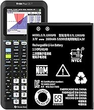 TI-84 Plus CE Battery,[2025 New Upgraded] 1600mAh Fits Texas Instruments TI-84 Plus CE,TI Nspire CX/CX II、TI Nspire CX CAS/CX II CAS,P/N:P11P35-11-N01/3.7L High Capacity Battery