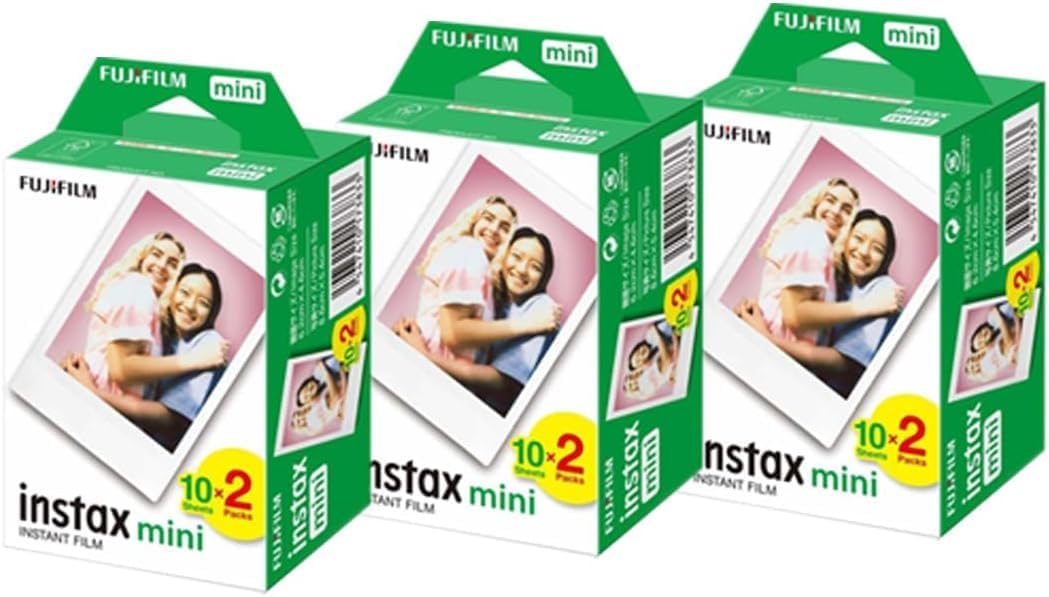 Fujifilm Instax Mini Instant Film (3 Twin Packs, 60 Total Pictures) - International Version
