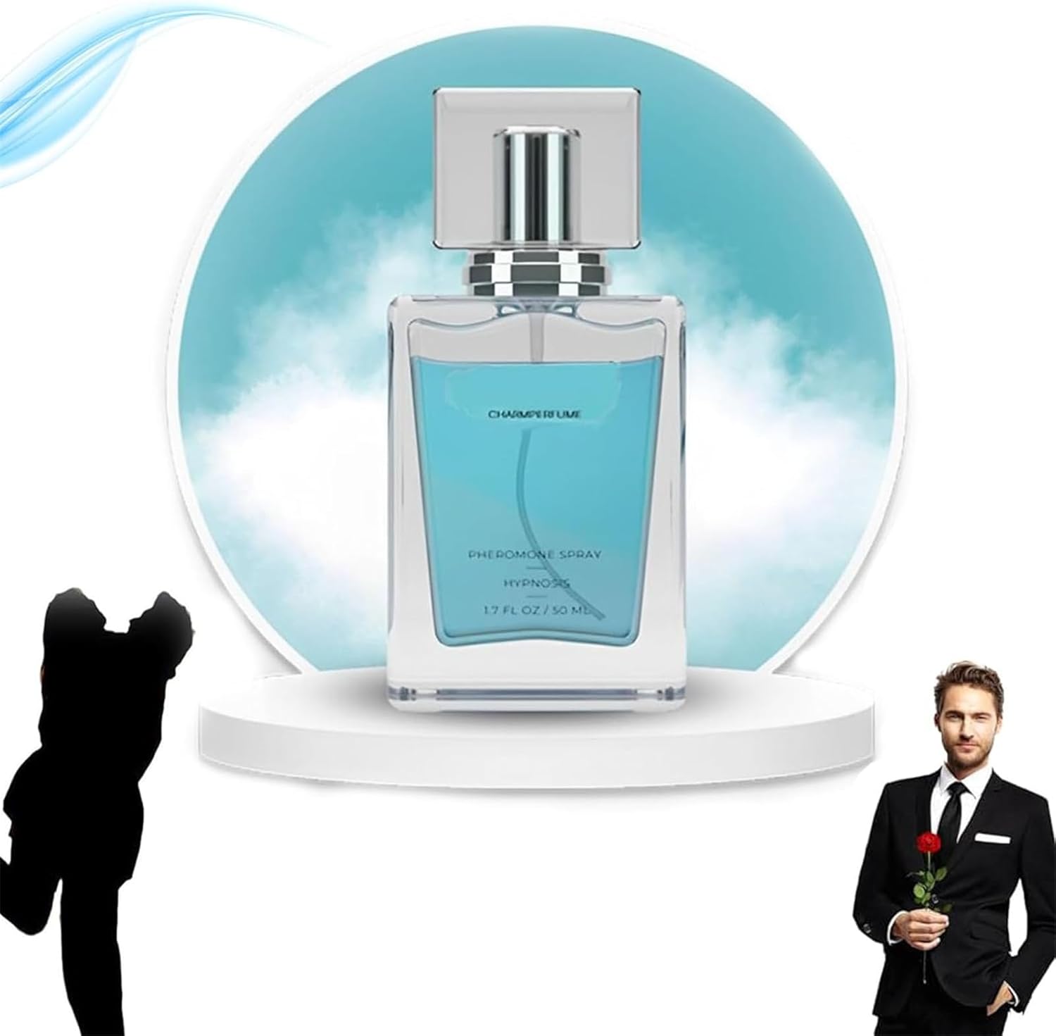 Cupid Charm Toilette for Men (Pheromone-Infused) - Cupid Hypnosis Cologne Fragrances for Men, Long Lasting Pheromone Perfume Lure Her for Men (1Pcs)