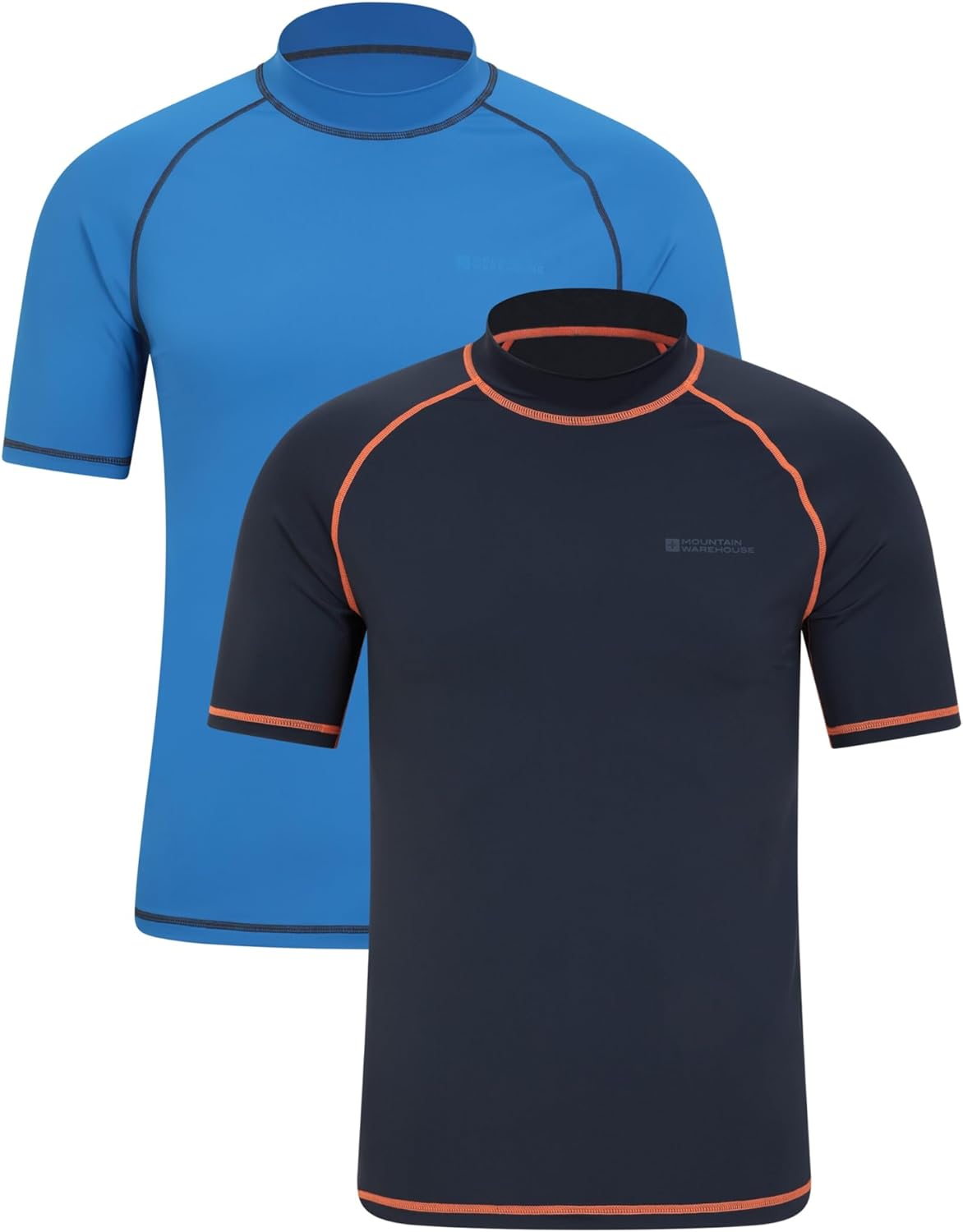 Mountain Warehouse Mens UV Rash Vest - Lightweight, Quick Drying & Stretchy T-Shirt with UPF 50+ & Flat Seams - for Spring Summer, Beach, Swimming & Water Sports