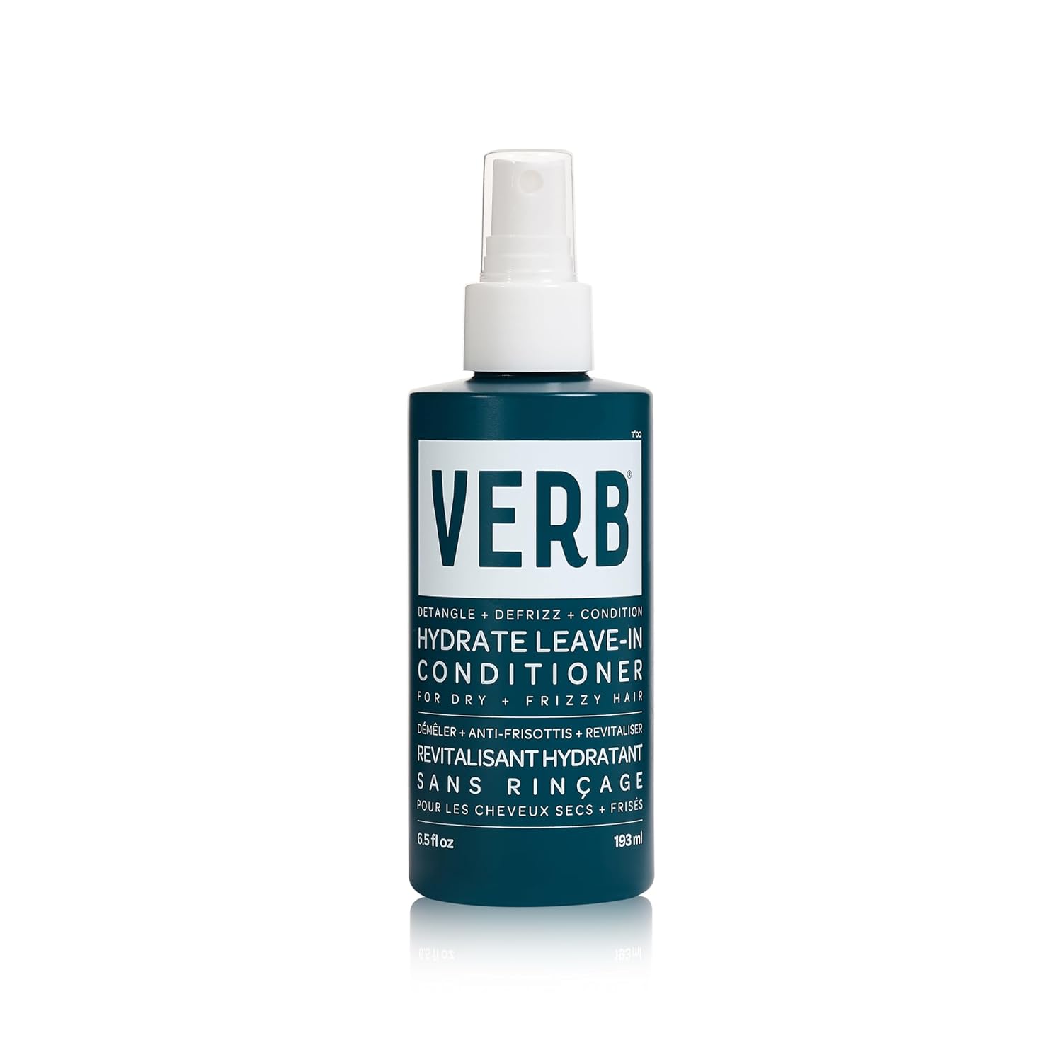 VERB Hydrate Leave-In Conditioner, 6.5 fl oz – Nourish Dry + Frizzy Hair - Smooth + Detangle - Amber + Warm Jasmine Scent
