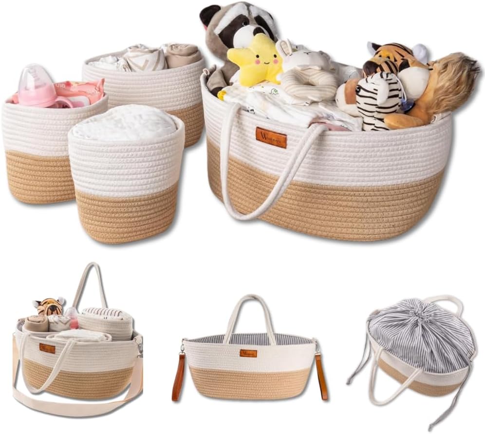 baby diaper caddy organizer | diaper caddy basket | diaper basket | baby baskets for nursery | car caddy for baby stuff |