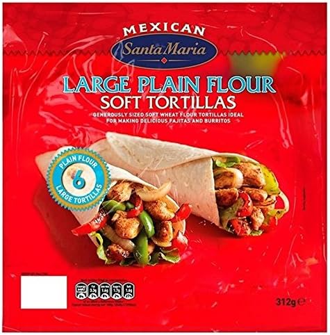 Santa Maria Large Plain Flour Tortilla 320g - Pack of 6