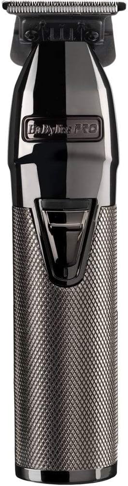 BaByliss Pro Super Motor Professional Skeleton Trimmer, Cord/Cordless use, Long Lasting Rechargeable Lithium Battery, Powerful Motor, Precise Steel Blade, Silver/Black