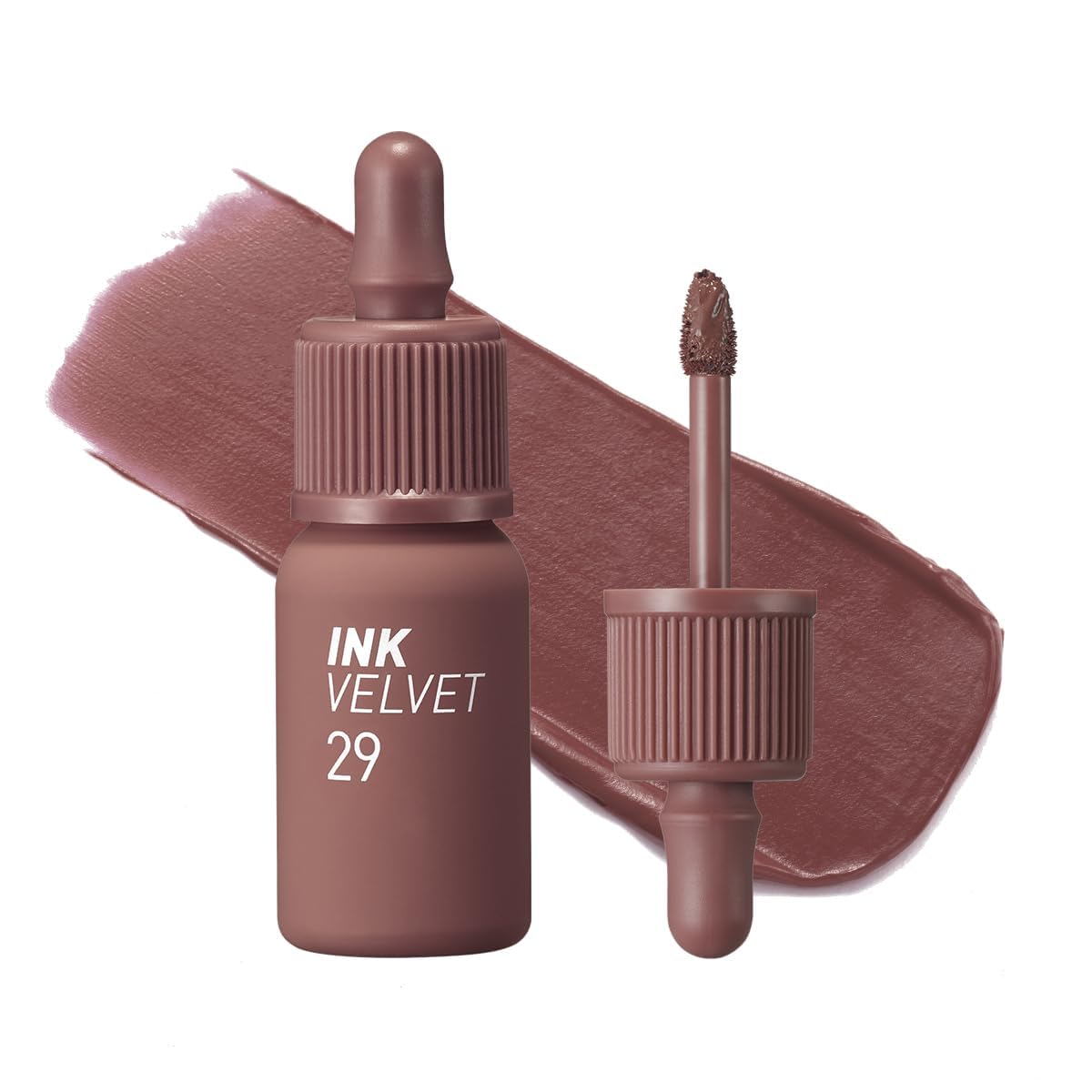 Peripera Ink The Velvet Lip Tint | Highly Pigmented, Longwear & Weightless Lip Tint | Smudge-Proof, Buildable Color for Lips & Cheeks | K-Beauty Makeup, Safe for Sensitive Lips (029 COCOA NUDE)