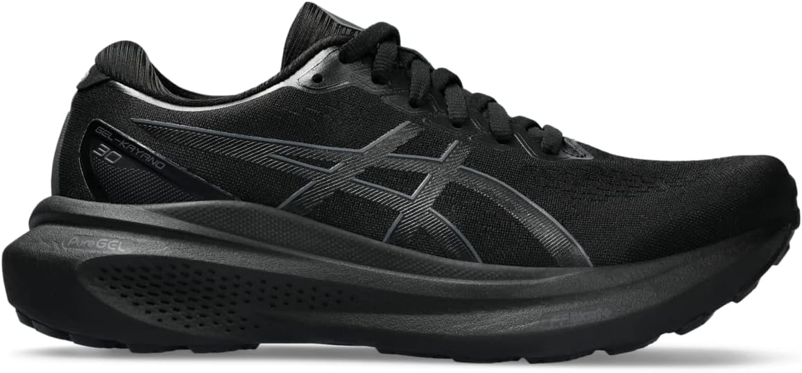 ASICS Women's Gel-Kayano 30 Running Shoes, 13, Black/Black