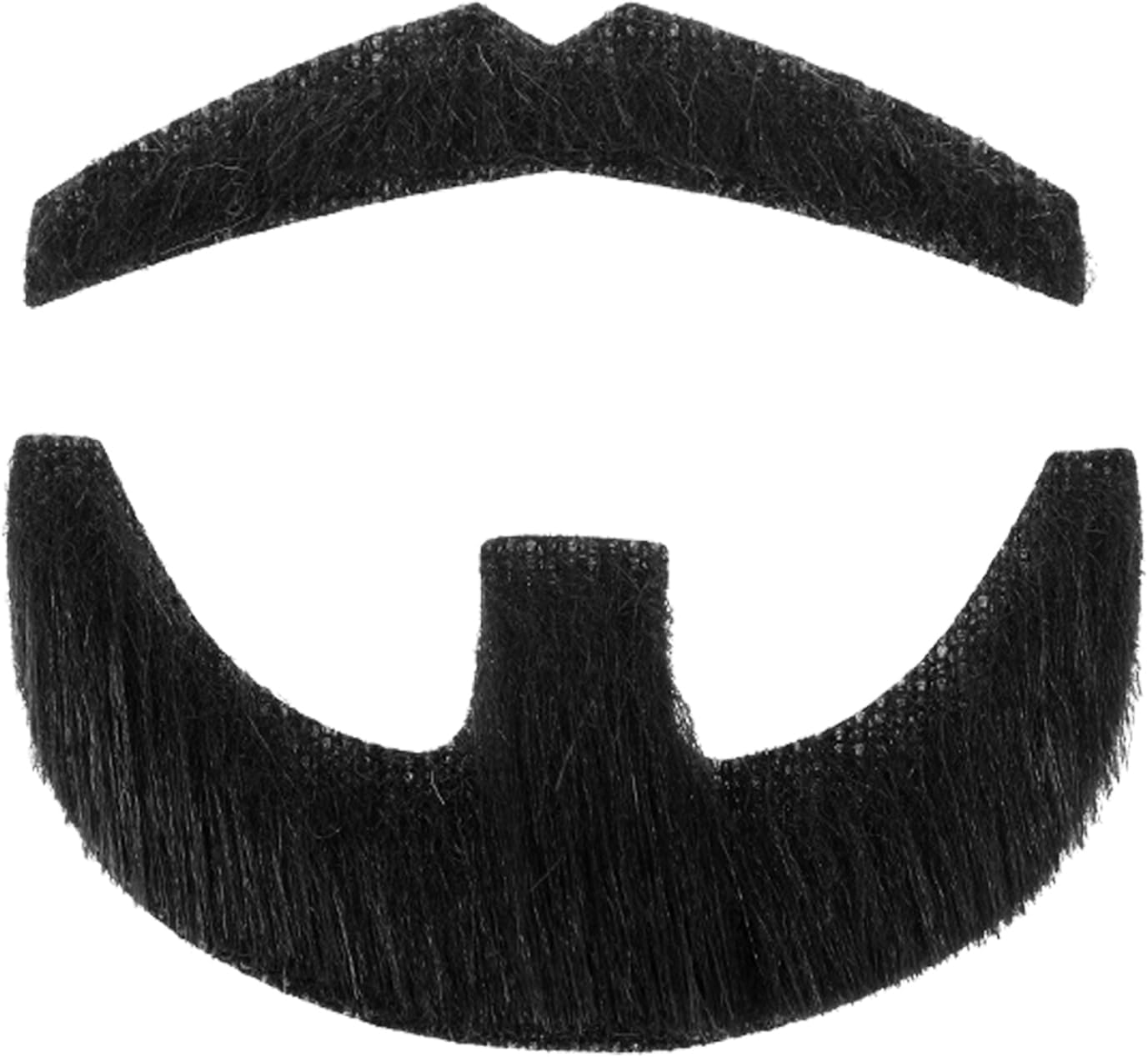 HaiFafafaing Black Mustache Fake Moustache Stick on False Moustaches Self-Adhesive Fake Beard Costume for Adult Halloween Cosplay Party Makeup(Black)