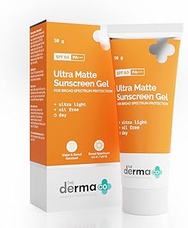 Ultra Matte Sunscreen Gel with SPF 60 & PA+++ | Broad Spectrum Protection | Helps Prevent Sun Damage | Oil-Free Formula for Acne-Prone Skin | 1.76 Oz/50g