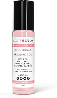 Aroma Depot Pink Sugar 10 ml. / .033 fl. oz. Roll-On Perfume I Skin Oil I Our Interpretation Premium Quality I Uncut I Fragrance Oil I Skin Safe I Add Aroma to your DIY Projects