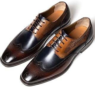 Men's Dress Oxfords Shoes Laces Up for Mens Business Formal Wedding Comfortable Shoes