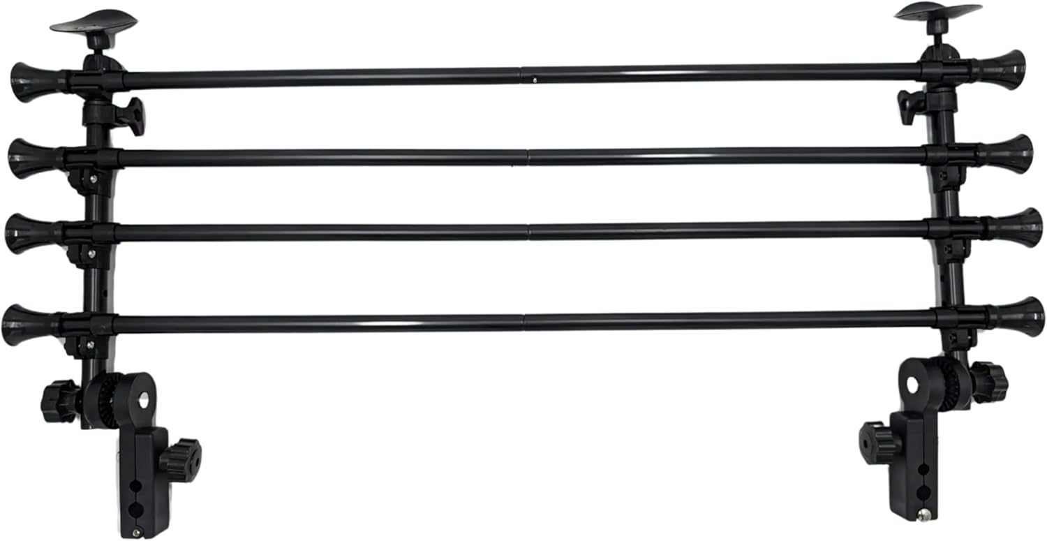 Speedwellstar Dog Guard Car Universal Ex Strong Fixings Travel Metal Bars Pet Safety Barrier Adjustable Heavy Duty Headrest