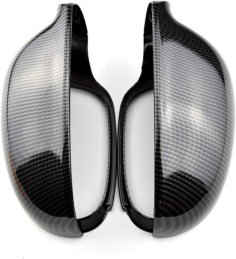 MKptopia 2pcs(1 pair) Wing Turn Signal Right,Side Mirror Cover Compatible with V-W Gol-f 5 G-TI V M-K5 (Carbon Fiber)