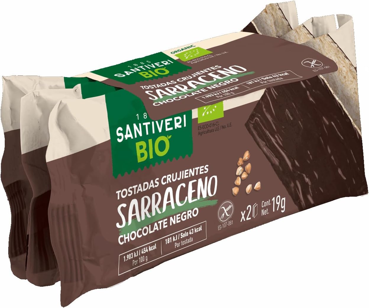 TOSTADAS TRIGO SARRACENO choco – care designed for regular use, easily integrates into an everyday routine, set of 6 pieces and is suitable for those who favor products